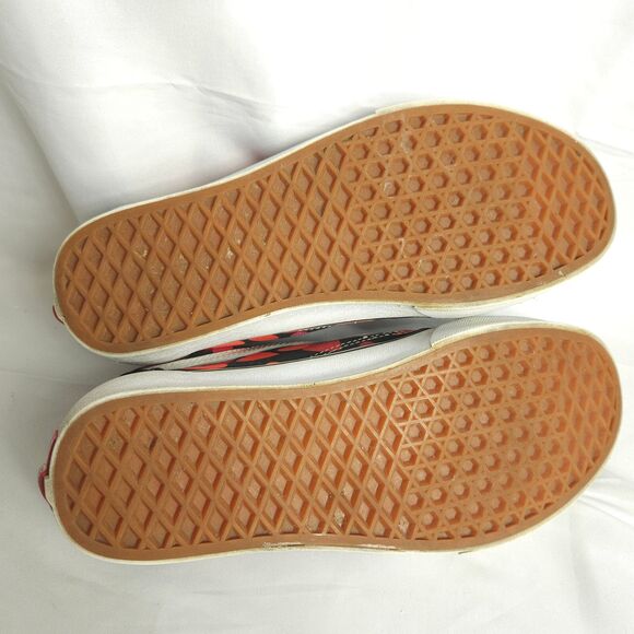 Vans Off The Wall Unisex Mens 7 Womens 8.5 Black Heart Graphic Skateboard Shoes - Picture 5 of 11